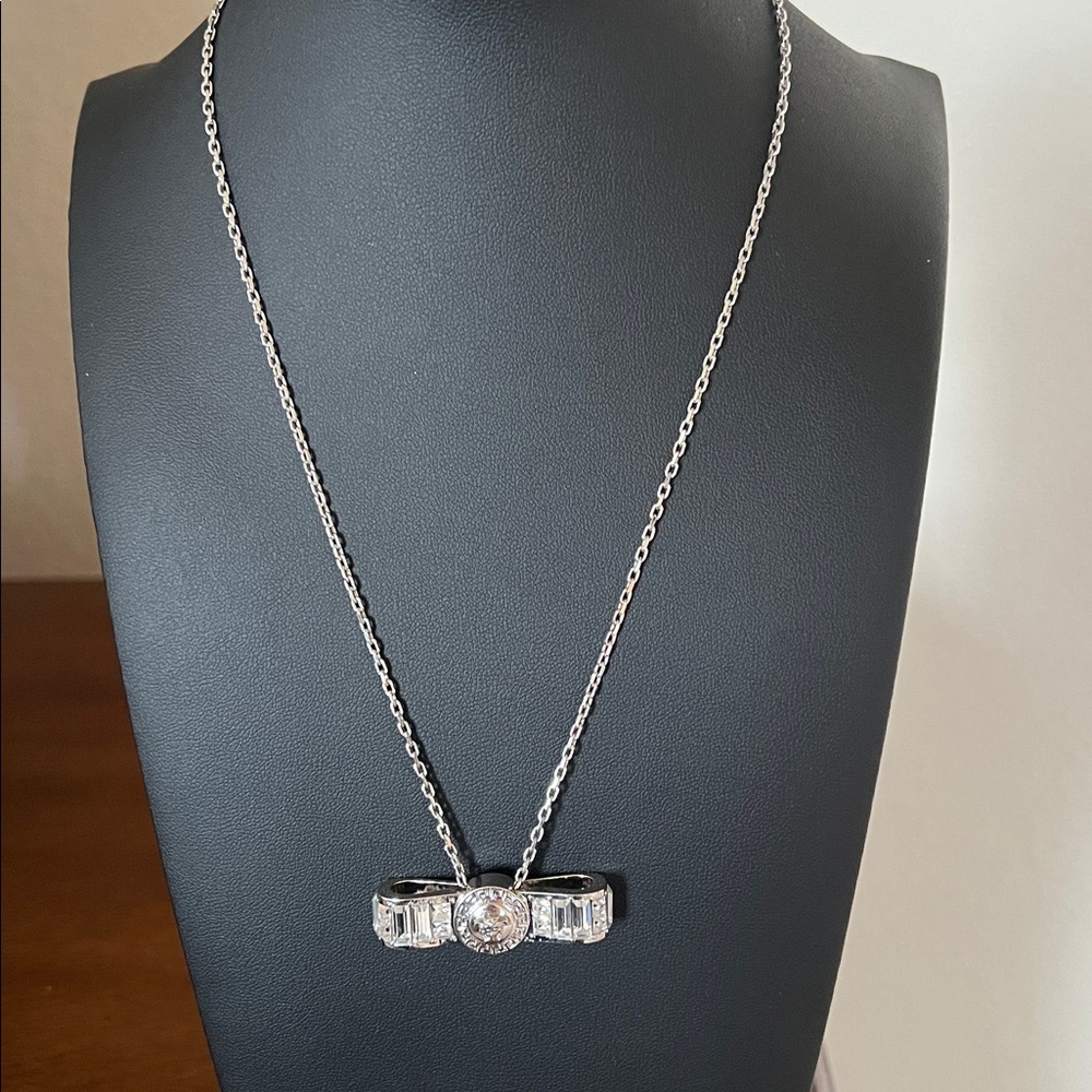 Versace Crystal Bow Necklace